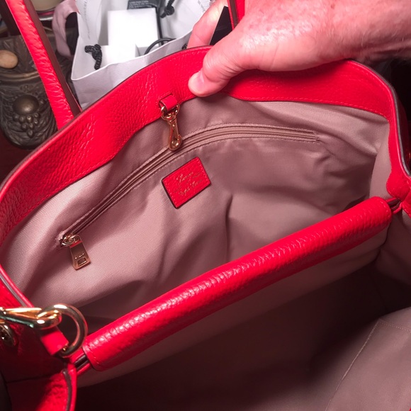 Ralph Lauren Red handbag. Mint condition. Smoke free home - Picture 8 of 12